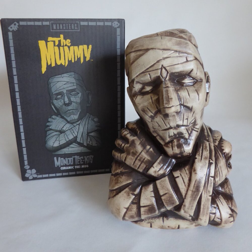 NEW MUMMY 1st ED. MONDO TEE-KIS UNIVERSAL STUDIOS MONSTER CERAMIC TIKI MUG